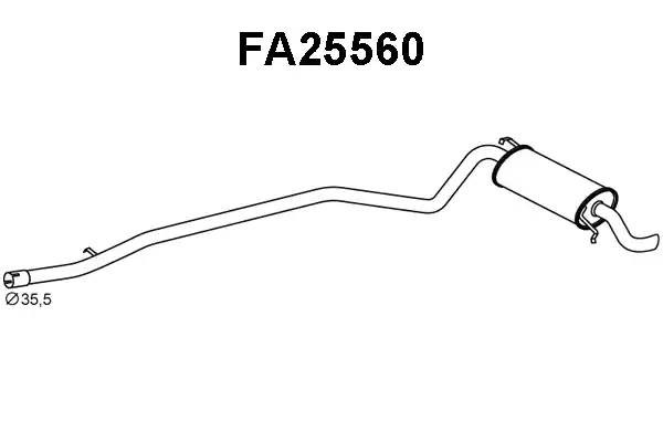 Глушитель выхлопных газов конечный FA25560 VENEPORTE