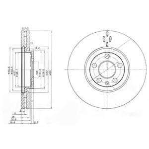 Тормозной диск BG3740 DELPHI