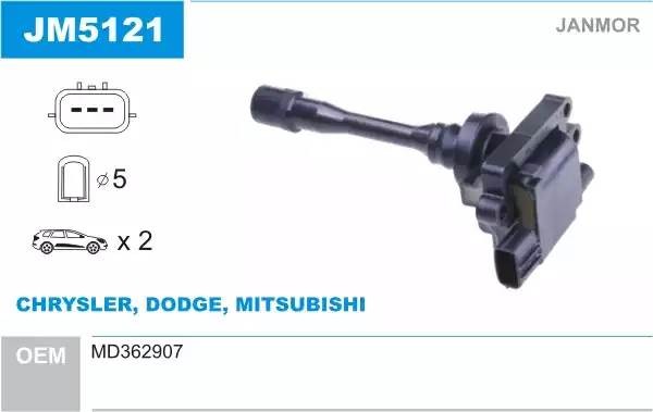 Катушка зажигания JM5121 JANMOR