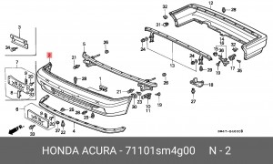 Буфер 71101SM4G00 HONDA