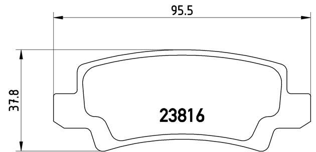 Комплект тормозных колодок, диско P83065 BREMBO