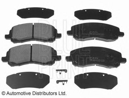Комплект тормозных колодок, диско ADA104208 BLUE PRINT