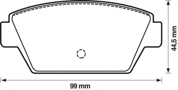 Комплект тормозных колодок, диско 572159B BENDIX JURID
