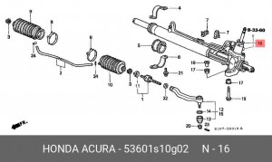 Рулевой механизм 53601S10G02 HONDA
