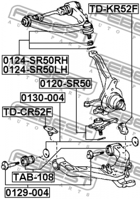 Опора шаровая подвески 0120-SR50 FEBEST