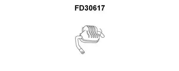 Глушитель выхлопных газов конечный FD30617 VENEPORTE