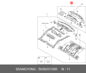 Деталь 5656031000 SSANG YONG