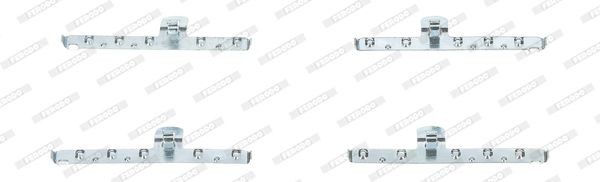 Комплектующие, колодки дискового тормоза FBA458 FERODO