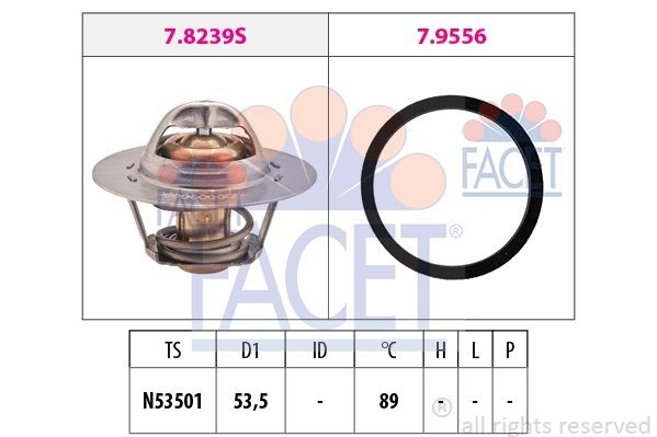 Термостат, охлаждающая жидкость 7.8297 FACET