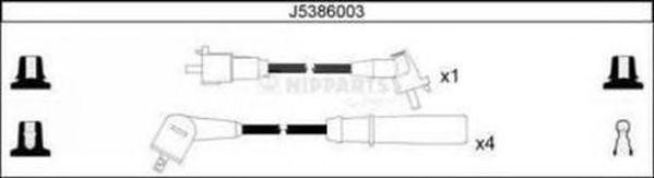 Ккомплект проводов зажигания J5386003 H B JAKOPARTS NIPPARTS
