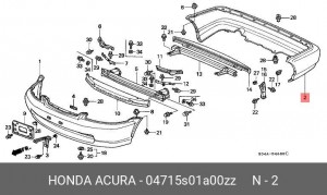 Буфер 04715S01A00ZZ HONDA