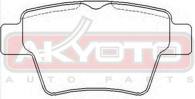 Колодки тормозные дисковые AKD-0069 AKYOTO
