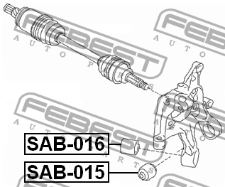 Сайлентблок SAB-016 FEBEST