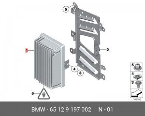 Усилитель аудиосистемы 65 12 9 197 002 BMW
