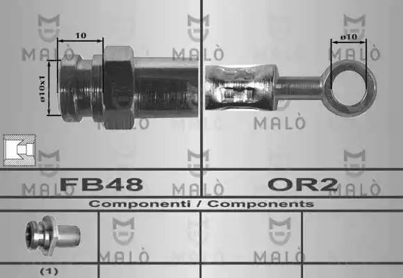 Тормозной шланг 80276 MALO