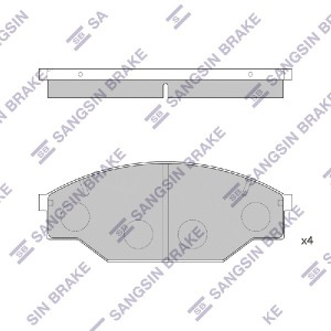 Колодки тормозные дисковые SP1121 SANGSIN
