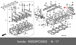 Болт головки цилидра 90005PCX003 HONDA