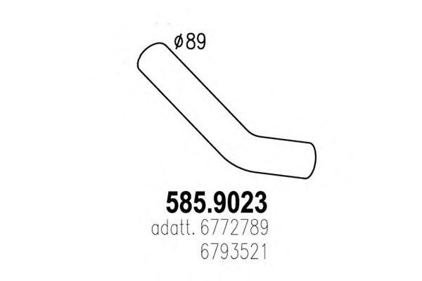 Выпускной трубопровод 5859023 ASSO