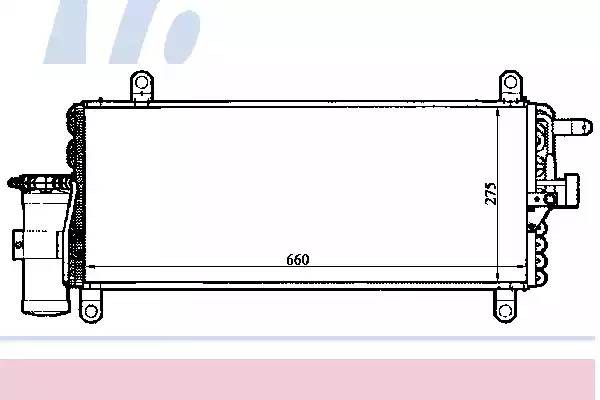 Конденсатор, кондиционер 94280 NISSENS