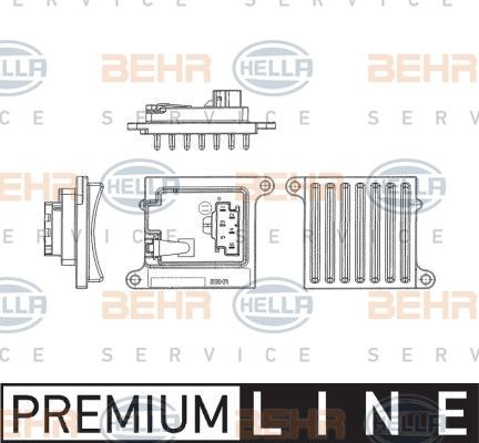 Блок управления, кондиционер 5HL 351 321-241 HELLA
