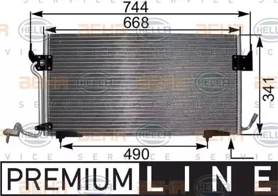 Конденсатор, кондиционер 8FC 351 301-281 HELLA