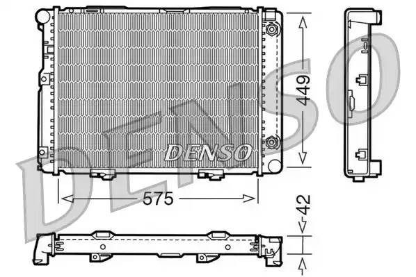 Радиатор, охлаждение двигател DRM17060 DENSO