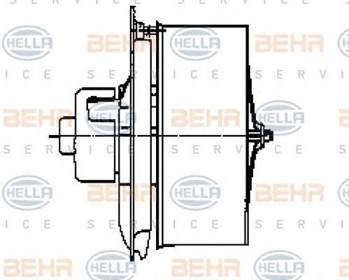 Электродвигатель, вентиляция салона 8EW009158581 HELLA