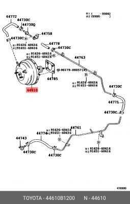 Усилитель тормозной системы 44610-B1200 DAIHATSU