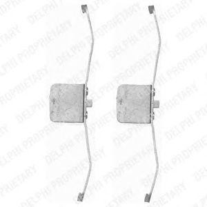 Комплектующие, колодки дискового тормоза LX0395 DELPHI