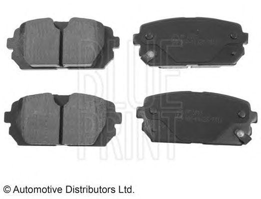 Комплект тормозных колодок, диско ADG04283 BLUE PRINT