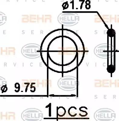 Конденсатор, кондиционер 8FC351301741 HELLA