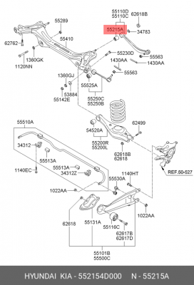 Сайлентблок 55215-4D000 MOBIS