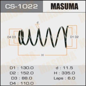 Пружина подвески CS-1022 MASUMA