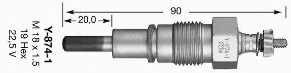 Свеча накаливания 5326 NGK NTK