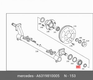 Подшипник A 631 981 00 05 MERCEDES BENZ