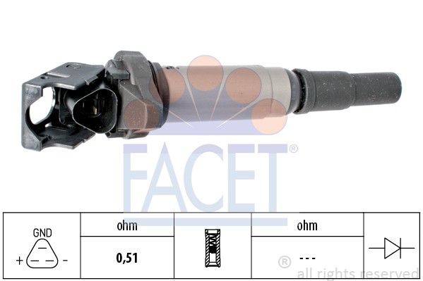 Катушка зажигания 9.6375 FACET
