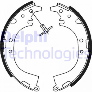 Комплект тормозных колодок LS1745 DELPHI