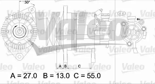 Генератор 437147 VALEO PHC