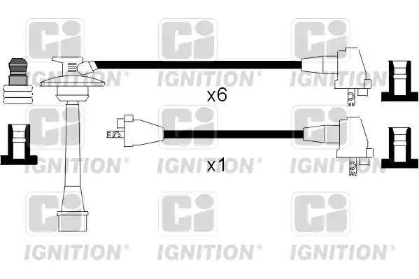 Ккомплект проводов зажигания XC859 QUINTON HAZELL