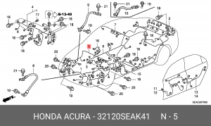 Жгут проводов 32120SEAK41 HONDA