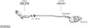 Предглушитель выхлопных газов 285165 BOSAL