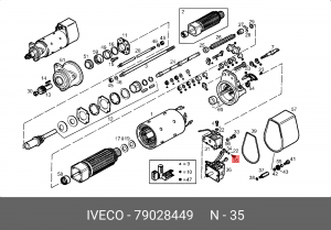 Болт 79028449 IVECO