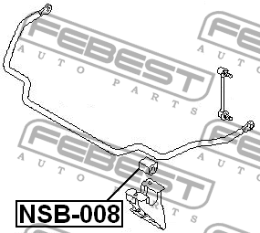 Втулка стабилизатора NSB-008 FEBEST