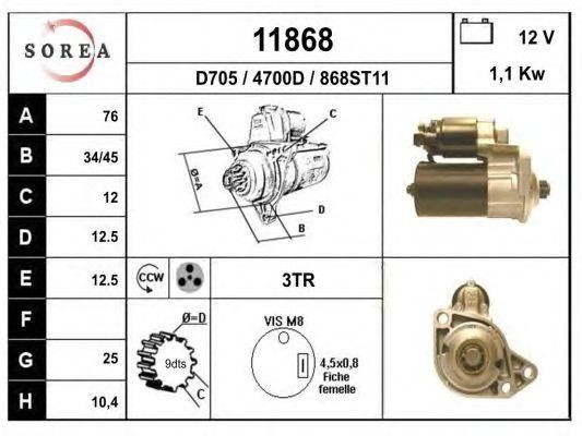 Стартер 11868 EAI