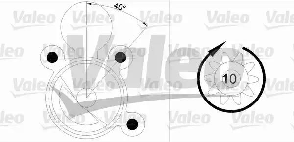 Стартер 455891 VALEO PHC