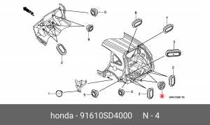Деталь 91610SD4000 HONDA