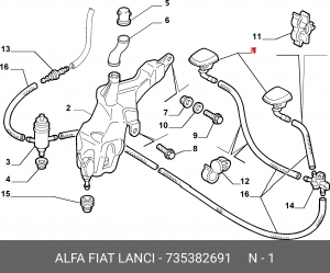 Деталь 735382691 ALFA FIAT LANCIA