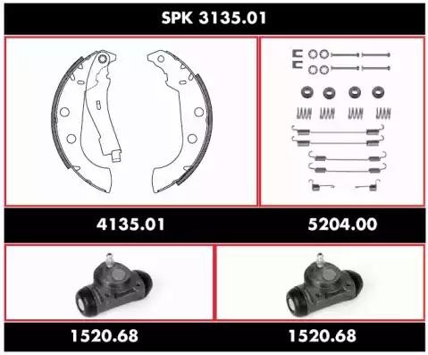 Комплект тормозных колодок SPK 3135.01 REMSA
