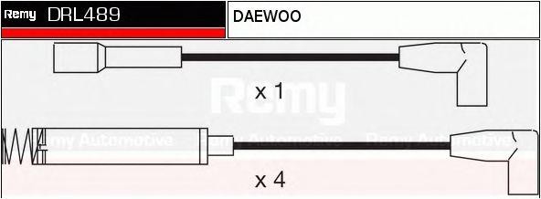 Ккомплект проводов зажигания DRL489 DELCO REMY