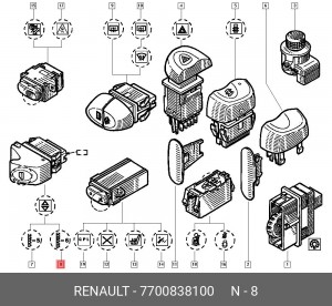 Деталь 7700838100 RENAULT